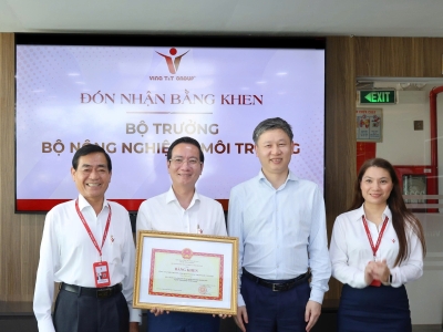  VINA T&T GROUP HONORED WITH A CERTIFICATE OF MERIT FROM THE MINISTRY OF AGRICULTURE AND ENVIRONMENT